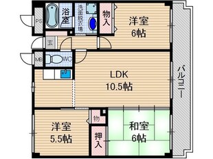 エスポワール真砂の物件間取画像